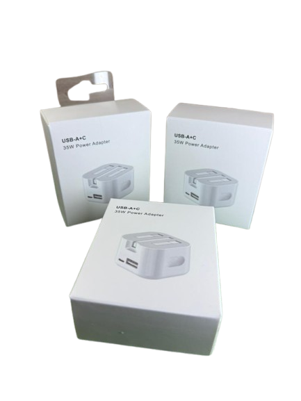 Compact 35W USB-A and USB-C fast charger